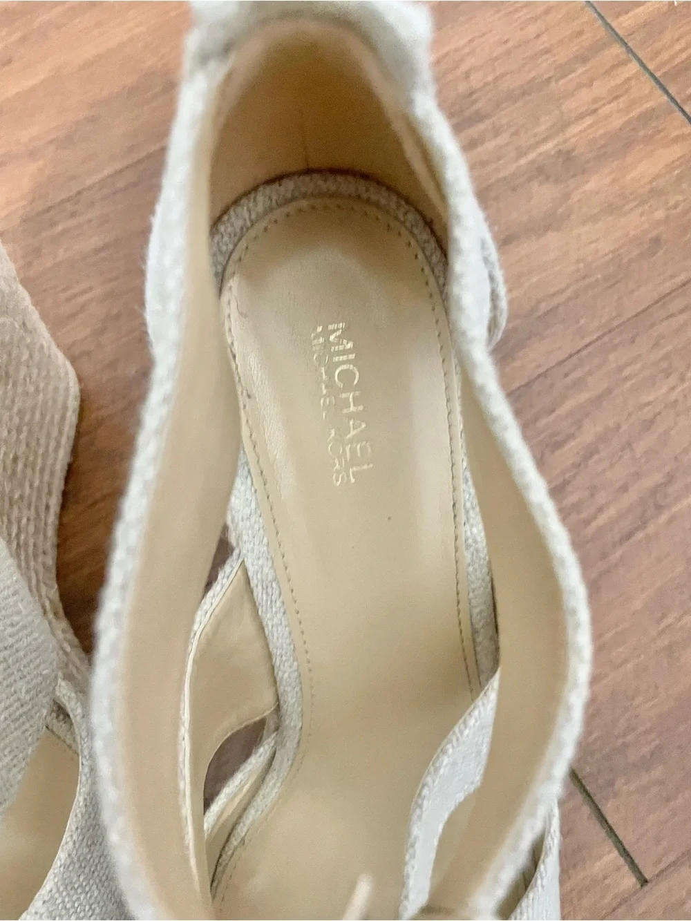 MICHAEL Michael Kors cream espadrille
